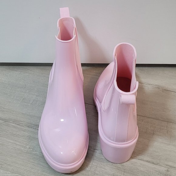 JustFab Roonie Pink Rain boot - Picture 5 of 5
